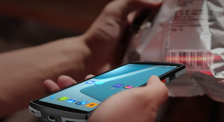 PDA Android industrial de 6 pulgadas con lector de código de barras integrado