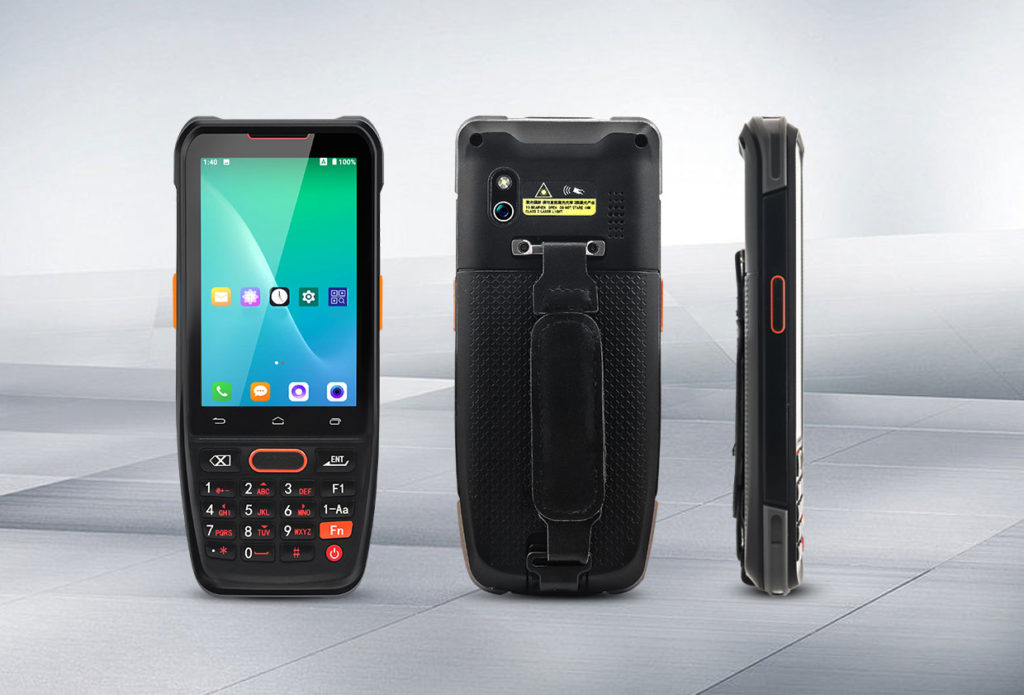 PDA Android industrial de 4 pulgadas con lector de código de barras integrado y teclado físico numérico PDA Android industrial de 4 pulgadas con lector de código de barras integrado y teclado físico numérico
