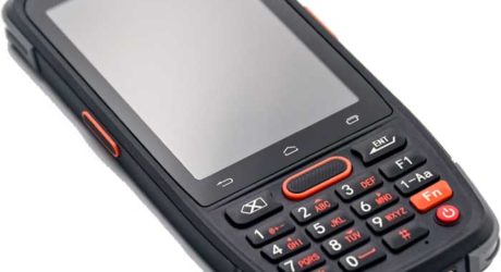 PDA Android industrial de 4 pulgadas con lector de código de barras integrado y teclado físico numérico